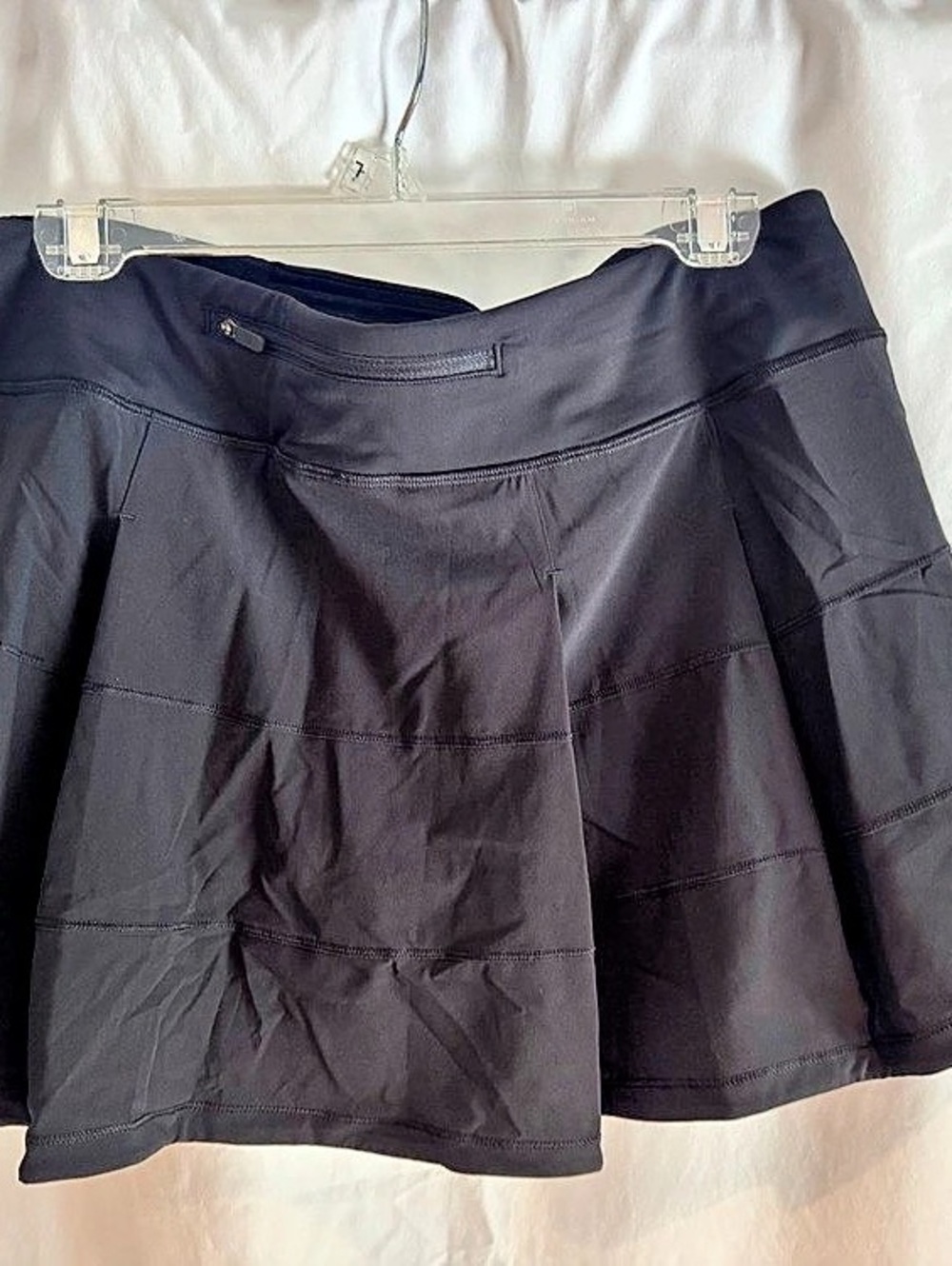 lululemon Pace Rival Skirt Black Size 12 Tall Long Tennis Golf Skort